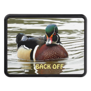 Wood Duck Stare Down/BACK OFF Hitch Cover
