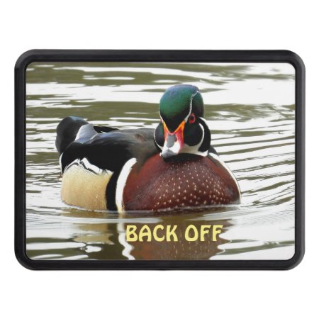 Wood Duck Stare Down/back Off Hitch Cover