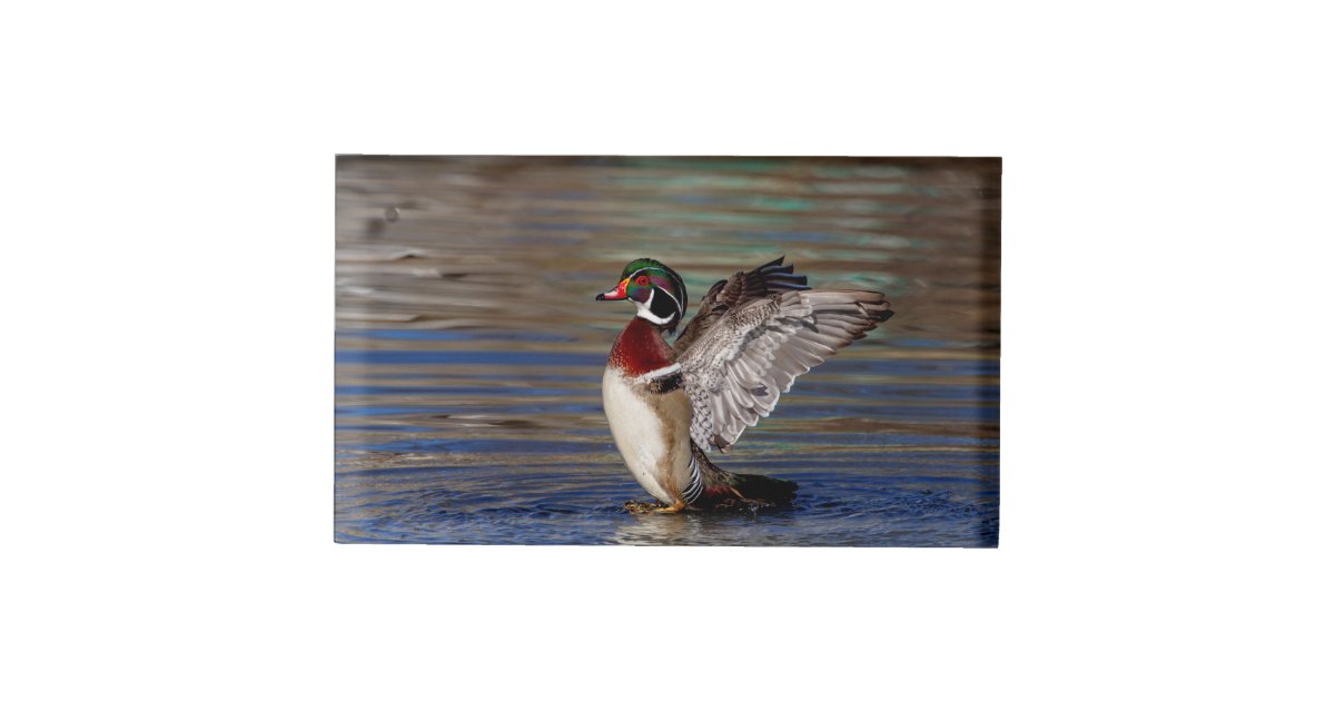 Wood Duck Table Number Holder | Zazzle