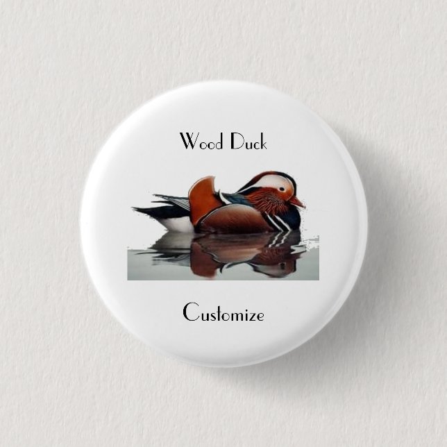 Wood Duck Thunder_Cove  Coaster Button (Front)