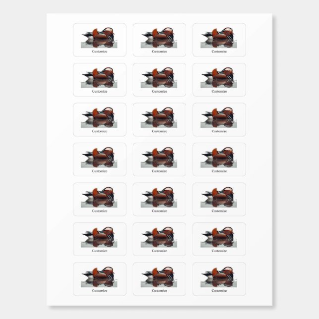 Wood Duck Thunder_Cove  Matchboxes (Sticker Sheet)