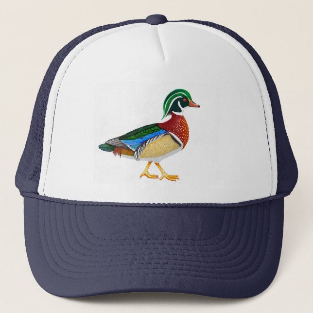 Wood Duck Trucker Hat (Front)