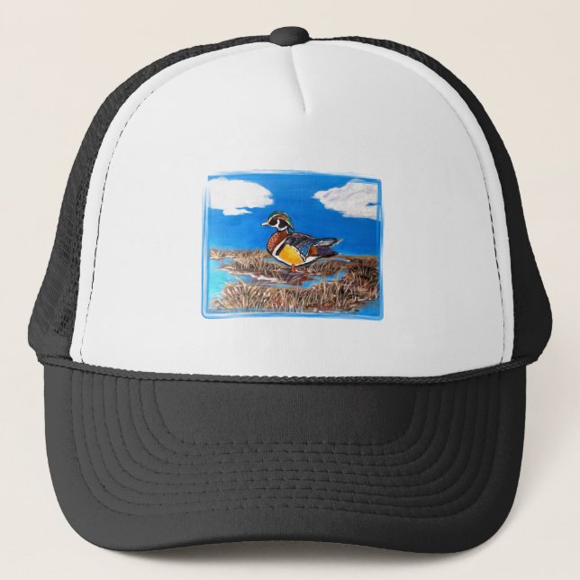 WOOD DUCK TRUCKER HAT (Front)