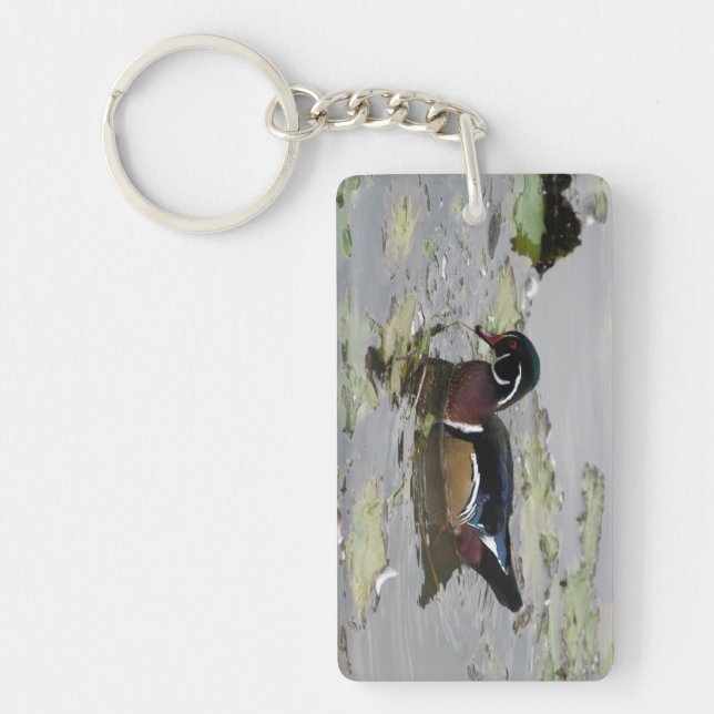 Wood Ducks Acrylic Keychain (Front)