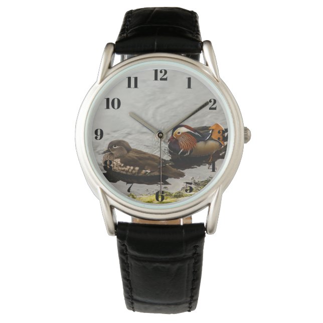 Wood Ducks Mated Pair Men's Watch (Front)