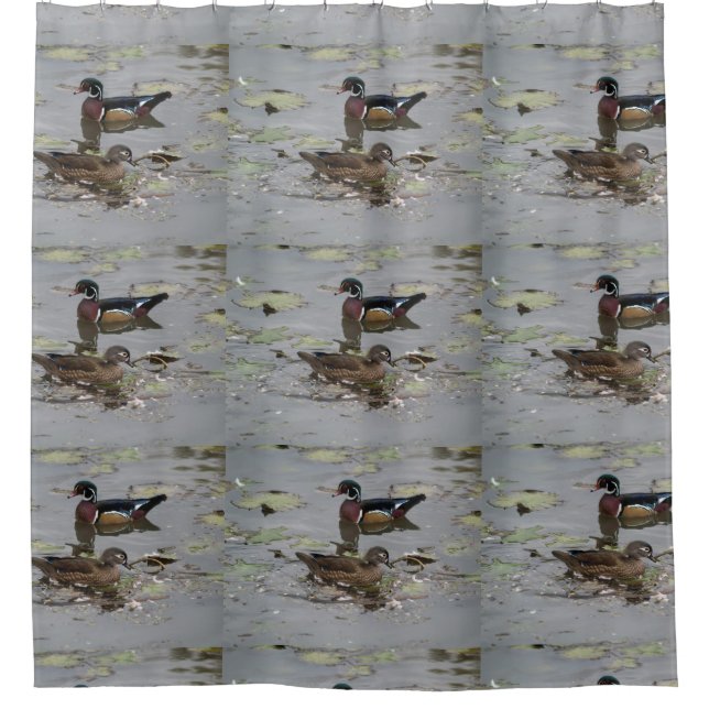 Wood Ducks Nature Shower Curtain (Front)