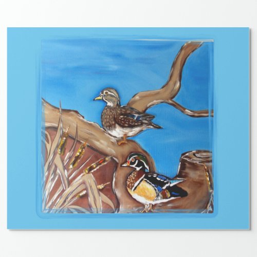 Wood Ducks Wrapping Paper