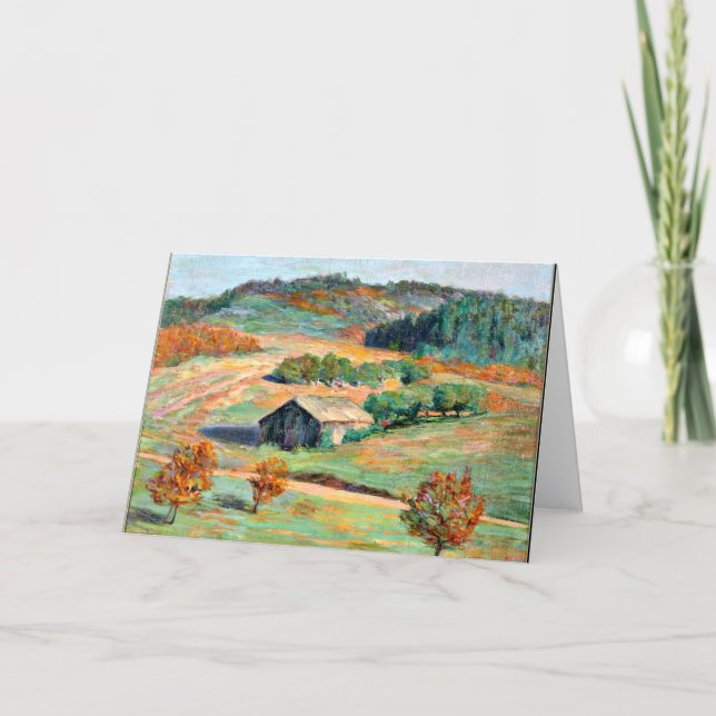 Wood - Early Fall Landscape Card (Front)