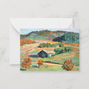 Wood - Early Fall Landscape Note Card