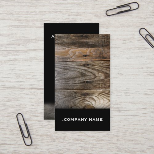 Wood - Elegant Business Card