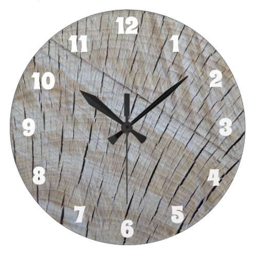 Wood End grain Large Clock