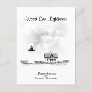 Wood End Lighthouse - Massachusetts Postcard