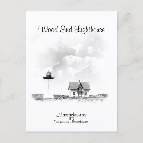 Wood End Lighthouse _ Massachusetts Postcard