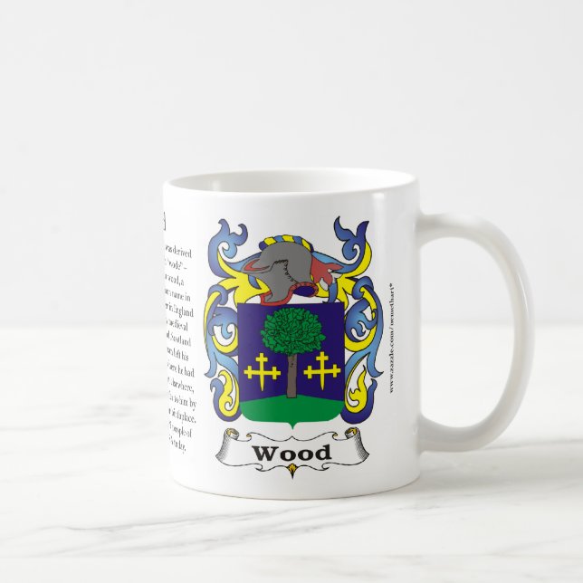 Wood Family Coat of Arms Mug (Right)