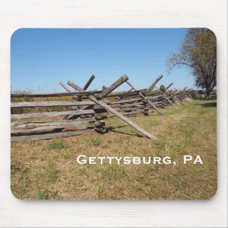 Wood Fence In Gettysburg Pa Mouse Pad