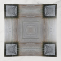 Wood Fence Medallion Trinket Tray