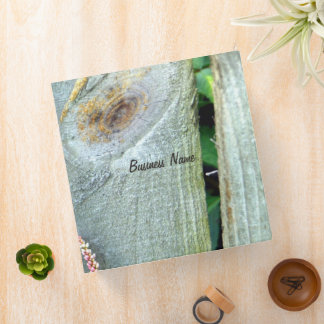 Wood Fence Pink Wildflower Binder