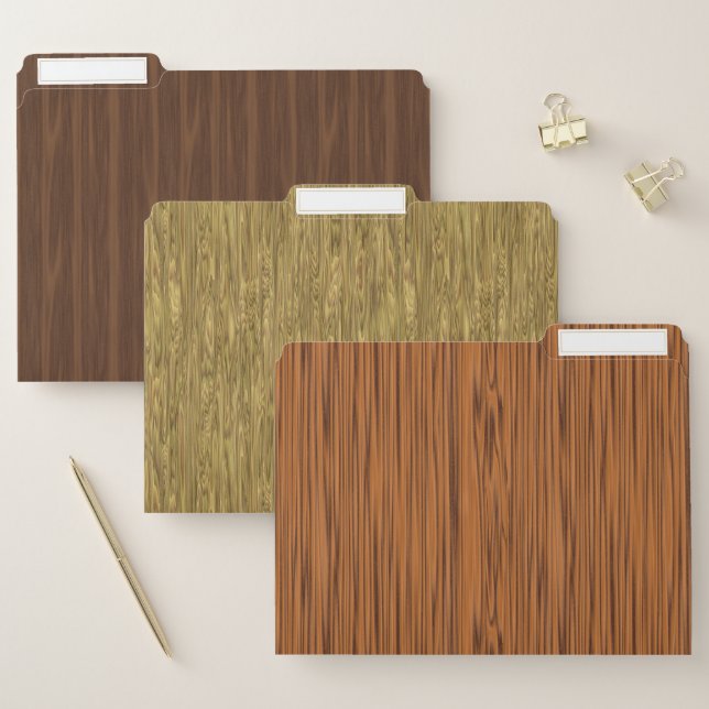 Wood File Folders (Set)