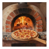 Wood-Fired Pepperoni Pizza Rustic Italian 