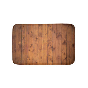 Wood Floor Boards Bathroom Mat
