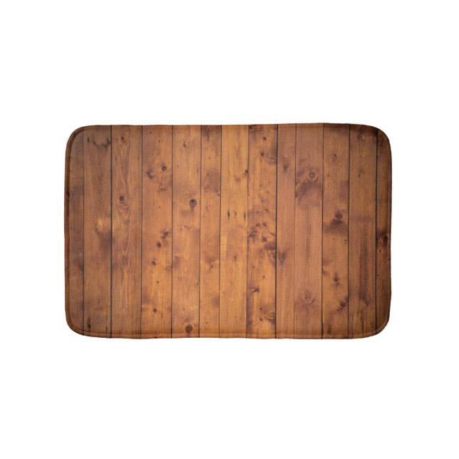 Wood Floor Boards Bathroom Mat (Front)