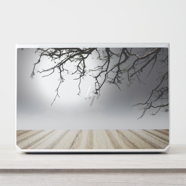 Wood floor Halloween background HP Laptop Skin (Front)