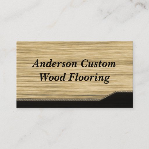 Customizable Wood Flooring Business Card Templates