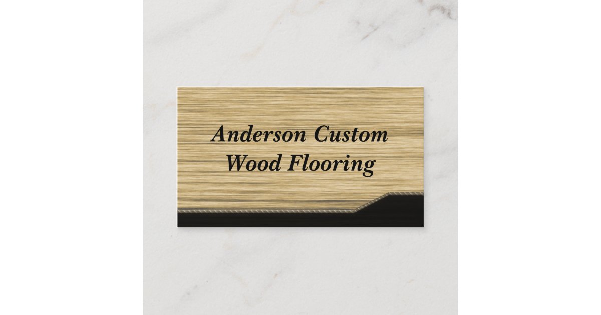 Wood Flooring Business Card Zazzle
