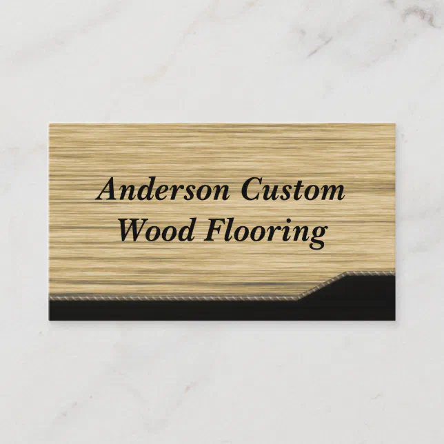 Wood Flooring Business Card Zazzle