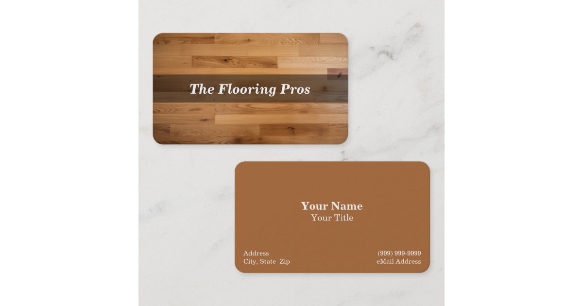 Wood Flooring Business Card Zazzle