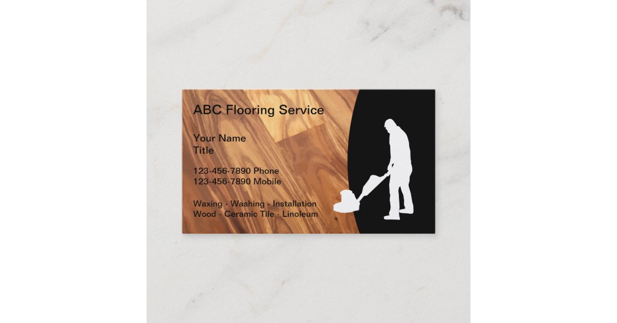 Wood Flooring Theme Business Card Zazzle