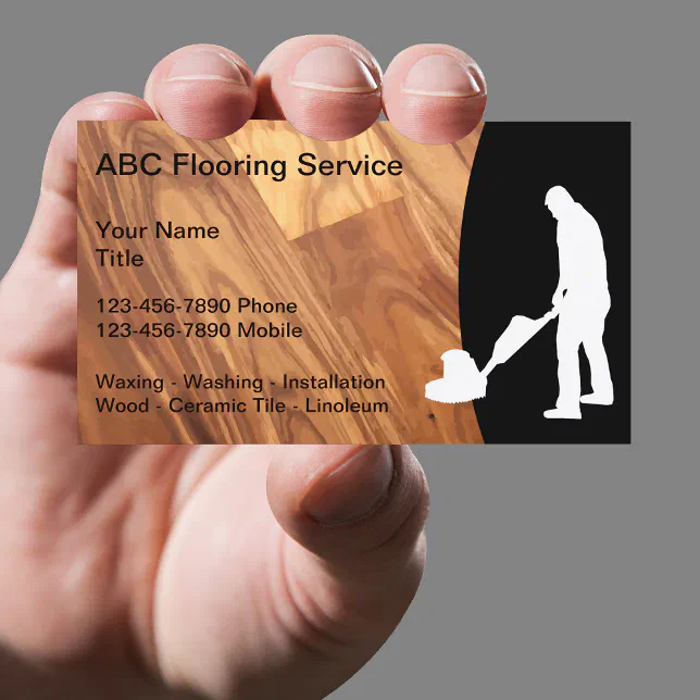 Wood Flooring Theme Business Card Zazzle