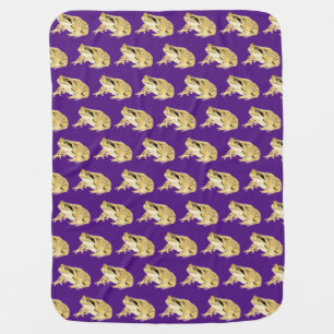 Wood Frog Baby Blanket