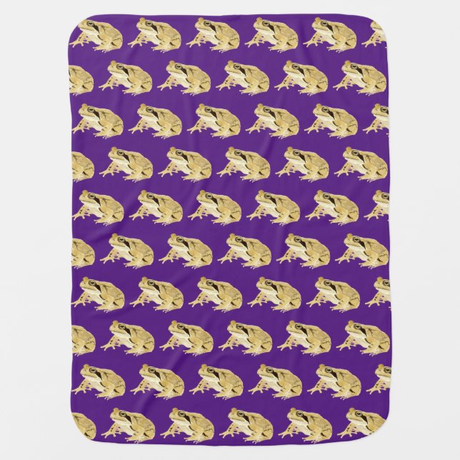 Wood Frog Baby Blanket (Front)