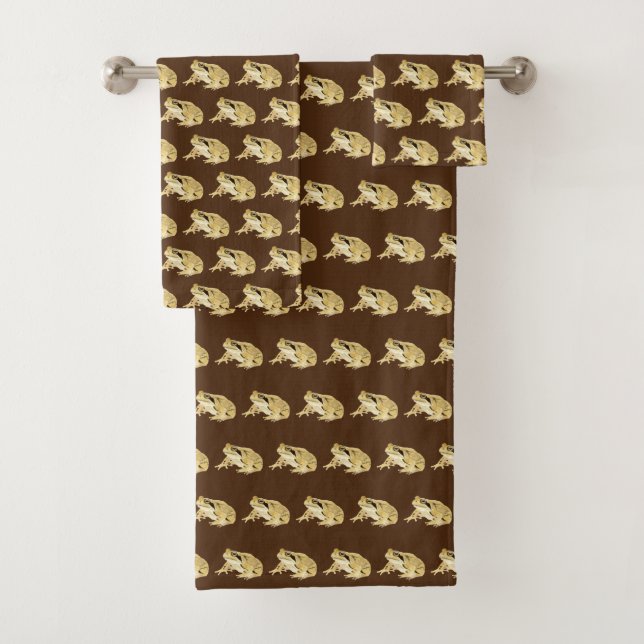 Wood Frog bath towel set (Insitu)