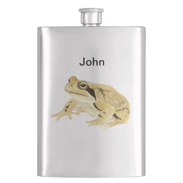 Wood Frog Flask (Front)