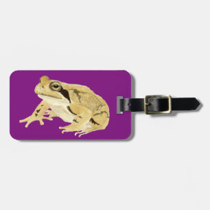 Wood Frog Luggage Tag