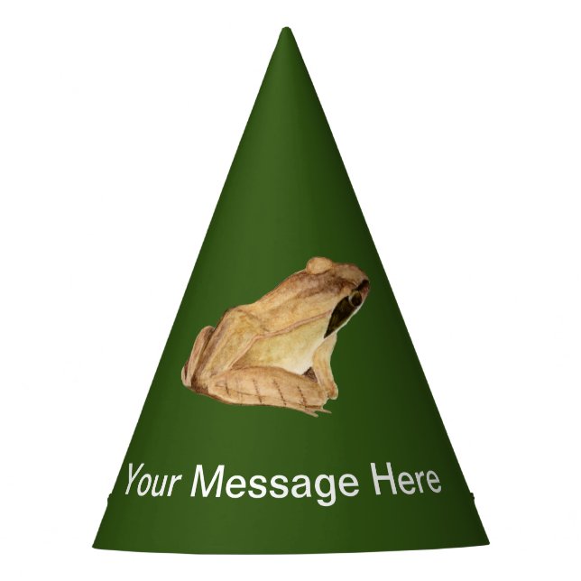 Wood Frog Party Hat (Front)