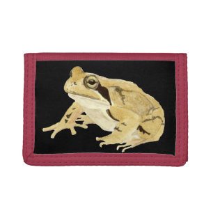 Wood Frog Trifold Wallet