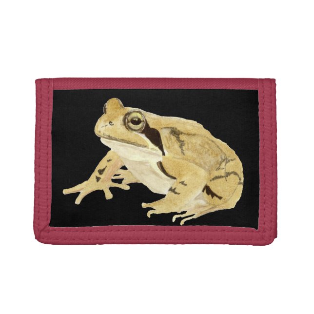 Wood Frog Trifold Wallet (Front)