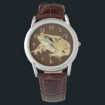Wood Frog Watch<br><div class="desc">A watercolor of a cute little Wood Frog adorns this fun watch!</div>