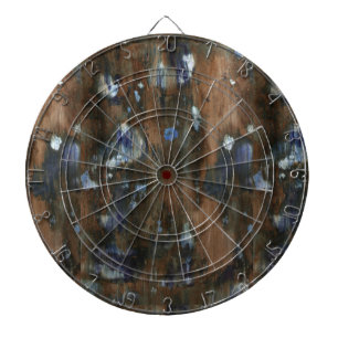 wood furniture aged texture dartboard with darts