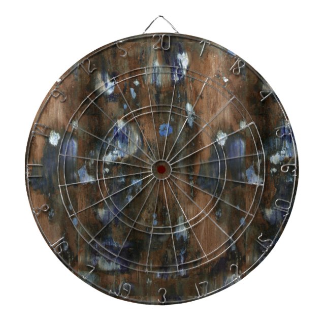 wood furniture aged texture dartboard with darts (Front)