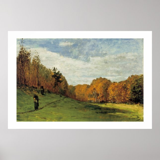 Wood Gatherers at the Edge of the Forest Poster (Front)