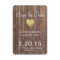 Wood Glitter Save the Date Announcements Invites