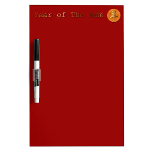 Wood Goat Ram Chinese Year Zodiac Dry Erase B 2 Dry-Erase Board