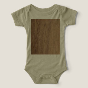 Wood Grain Baby Bodysuit 