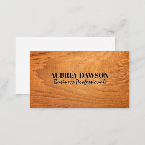 Wood Grain Background Business Card