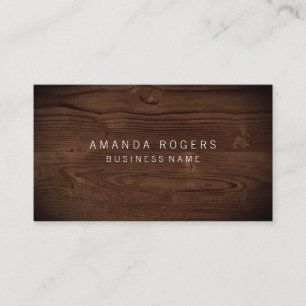 Wood Grain Background Business Card