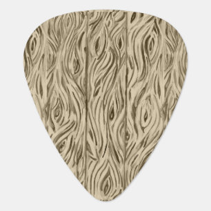 Wood Grain Board French Oak Barrel guitar pick